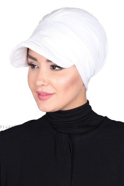 Sandra - Vit Bomull Turban - Ayse Turban