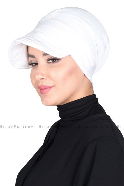 Sandra - Vit Bomull Turban - Ayse Turban