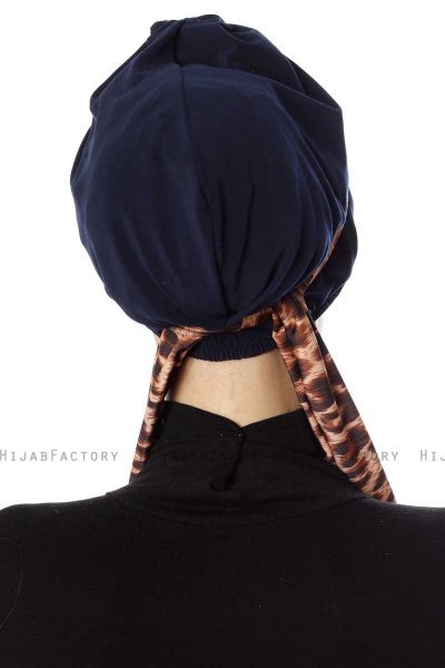 Sanem - Marinblå Turban