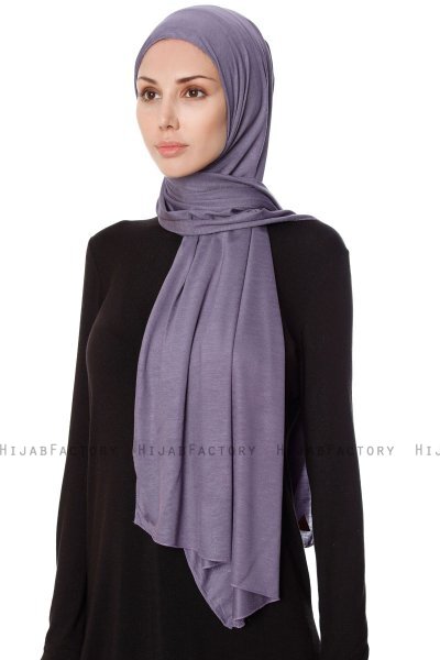 Seda - Lila Jersey Hijab - Ecardin