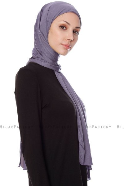 Seda - Lila Jersey Hijab - Ecardin
