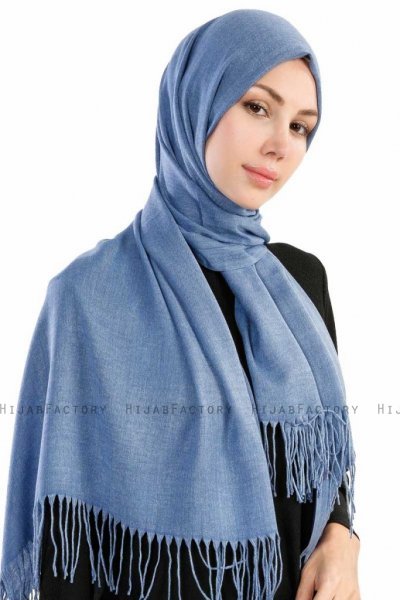 Selin Indigo Pashmina Hijab Sjal Özsoy 160243-4
