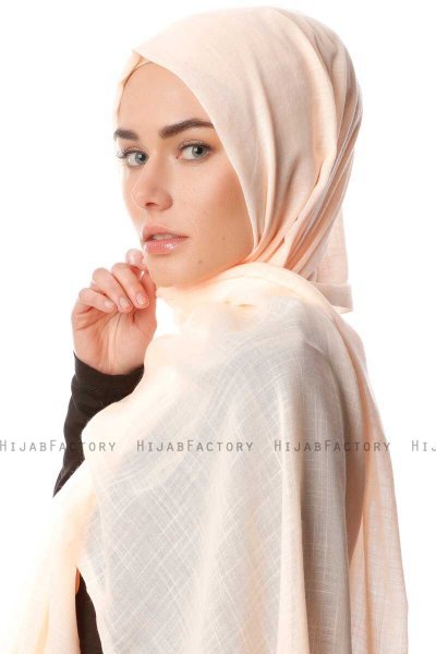Selma - Aprikos Enfärgad Hijab - Gülsoy