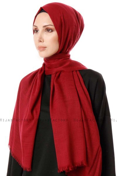 Selma - Bordeaux Enfärgad Hijab - Gülsoy