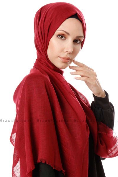 Selma - Bordeaux Enfärgad Hijab - Gülsoy