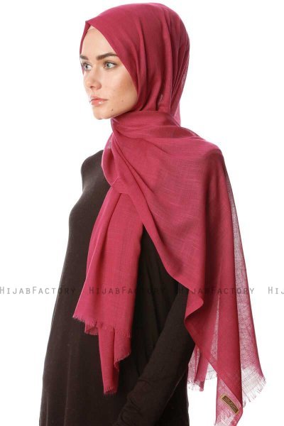 Selma - Cherry Enfärgad Hijab - Gülsoy