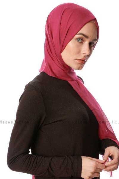 Selma - Cherry Enfärgad Hijab - Gülsoy