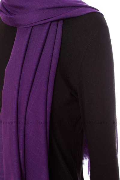 Selma - Deep Violet Enfärgad Hijab - Gülsoy