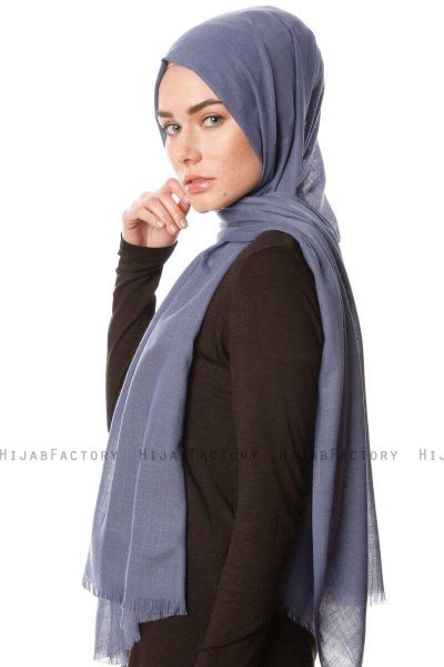 Selma - Denim Enfärgad Hijab - Gülsoy