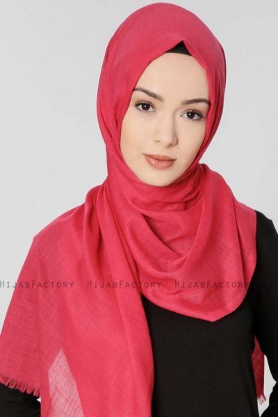 Selma Fuchsia Enfärgad Hijab Sjal Gülsoy 300210a