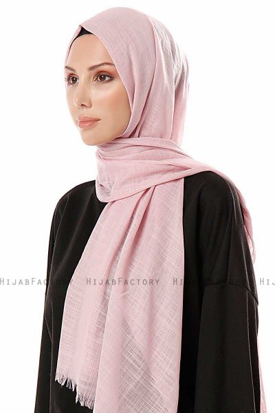 Selma - Gammelrosa Enfärgad Hijab - Gülsoy