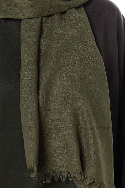 Selma - Khaki Enfärgad Hijab - Gülsoy