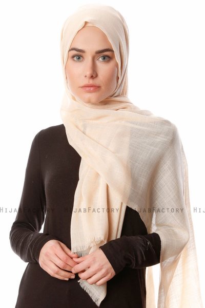 Selma - Latte Enfärgad Hijab - Gülsoy