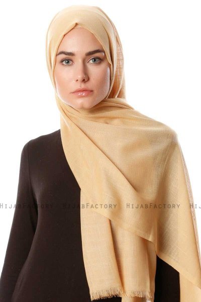 Selma - Ljus Gold Enfärgad Hijab - Gülsoy