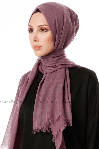 Selma - Mauve Enfärgad Hijab - Gülsoy