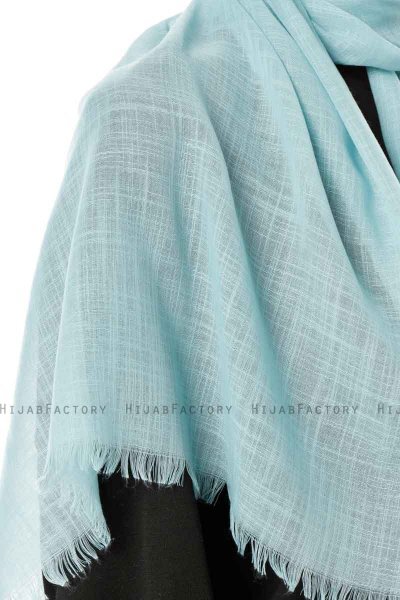 Selma - Mintgrön Enfärgad Hijab - Gülsoy