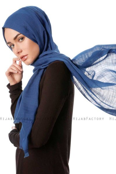 Selma - Mörk Petrol Enfärgad Hijab - Gülsoy