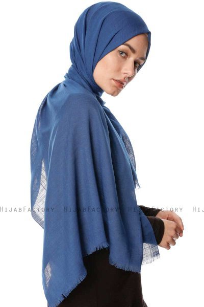 Selma - Mörk Petrol Enfärgad Hijab - Gülsoy