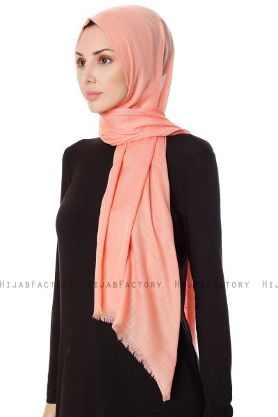 Selma - Orange Enfärgad Hijab - Gülsoy