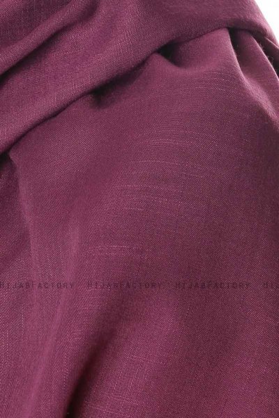 Selma - Plommon Enfärgad Hijab - Gülsoy