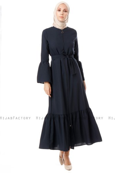 Soraya - Marinblå Abaya - Miss Cazibe