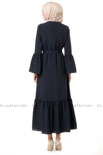 Soraya - Marinblå Abaya - Miss Cazibe