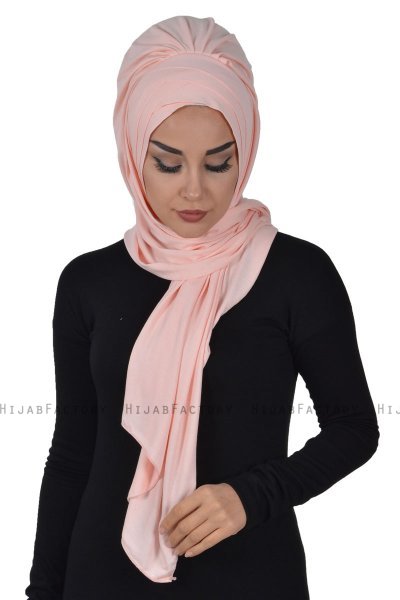 Tamara - Gammelrosa Praktisk Bumull Hijab