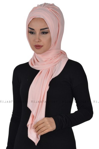Tamara - Gammelrosa Praktisk Bumull Hijab