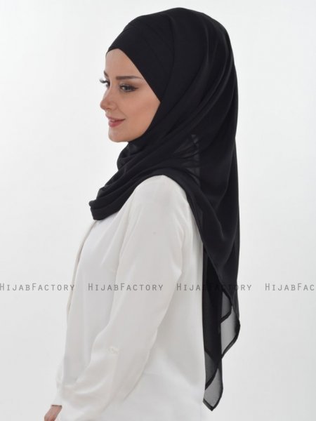 Viola Svart Chiffon Hijab Ayse Turban 325510b