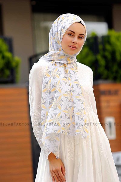 Warda - Mönstrad Hijab - Sal Evi