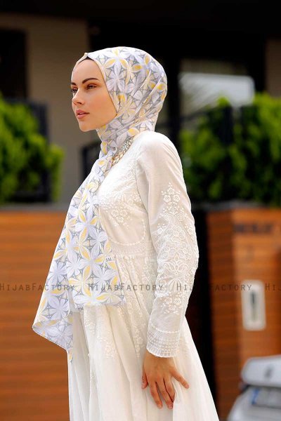 Warda - Mönstrad Hijab - Sal Evi