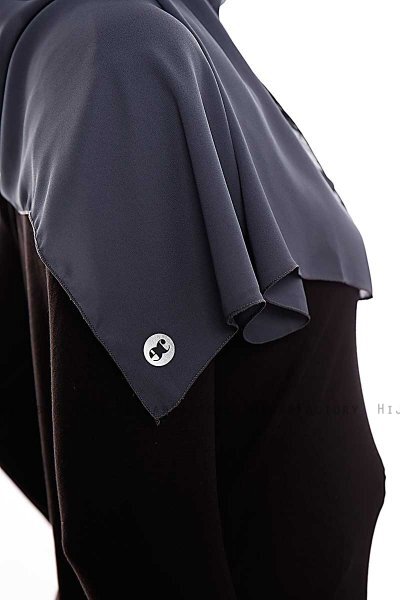 Yara - Antracit Praktisk One Piece Crepe Hijab