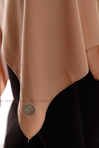 Yara - Gold Praktisk One Piece Crepe Hijab