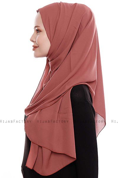 Yara - Clay Praktisk One Piece Crepe Hijab