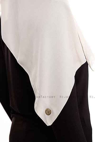 Yara - Ljus Beige Praktisk One Piece Crepe Hijab