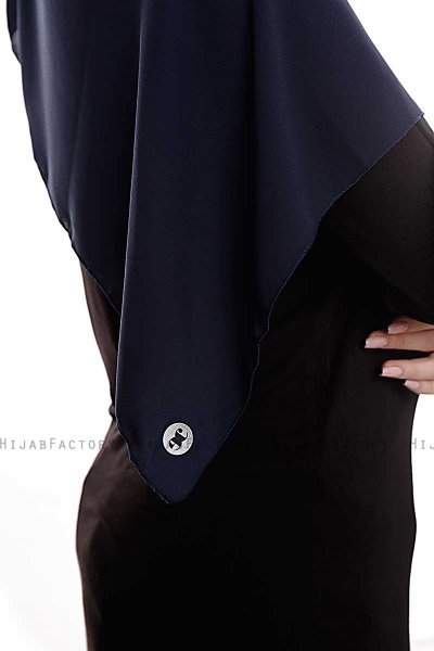 Yara - Marinblå Praktisk One Piece Crepe Hijab
