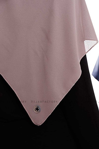 Yara - Mörk Taupe Praktisk One Piece Crepe Hijab