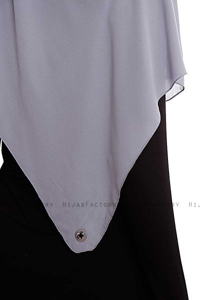 Yara - Mörkgrå Praktisk One Piece Crepe Hijab