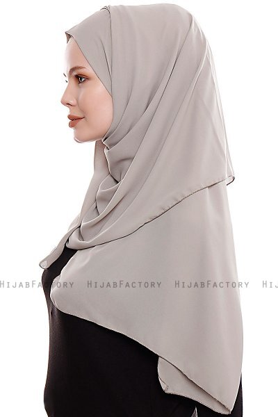 Yara - Sand Praktisk One Piece Crepe Hijab