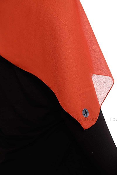 Yara - Tegelröd Praktisk One Piece Crepe Hijab