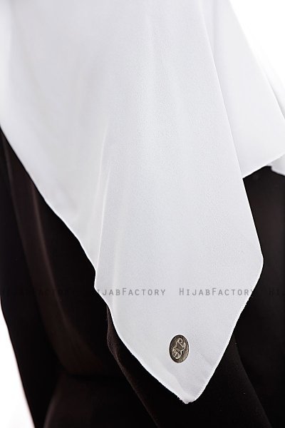 Yara - Vit Praktisk One Piece Crepe Hijab