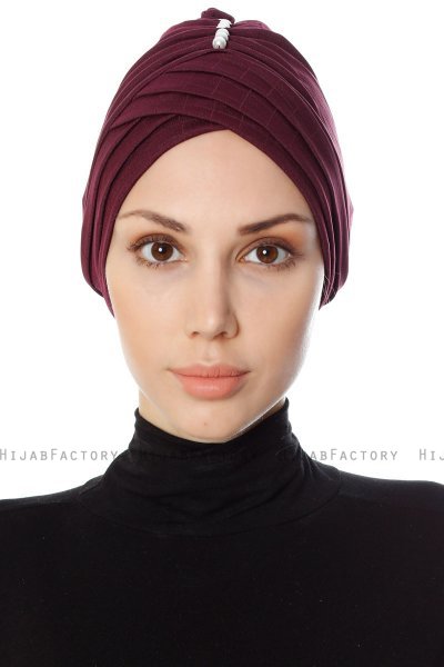 Yonca - Plommon Turban