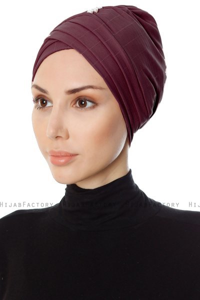 Yonca - Plommon Turban