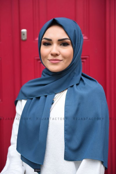 Zahra - Petrolgrön Crepe Hijab - Mirach