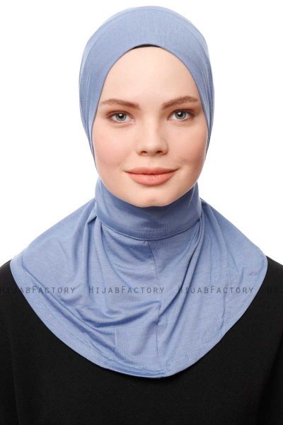 Zeliha - Indigo Praktisk Viskos Hijab