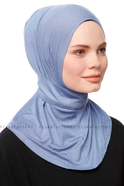 Zeliha - Indigo Praktisk Viskos Hijab