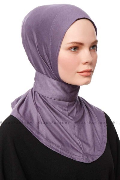 Zeliha - Lila Praktisk Viskos Hijab