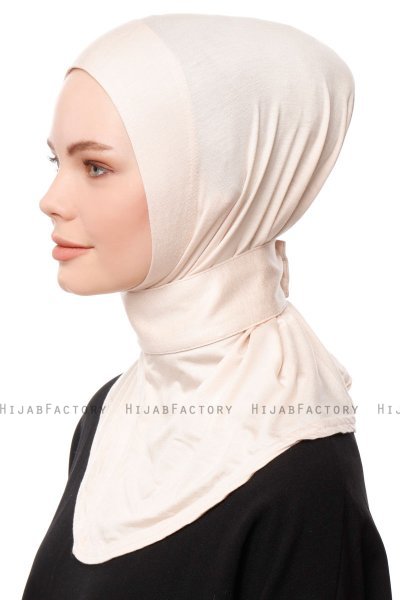 Zeliha - Ljus Beige Praktisk Viskos Hijab