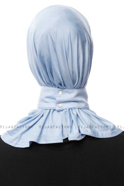 Zeliha - Ljusblå Praktisk Viskos Hijab