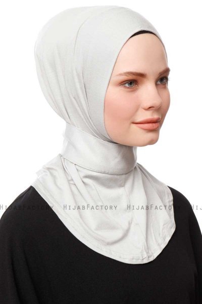Zeliha - Ljusgrå Praktisk Viskos Hijab